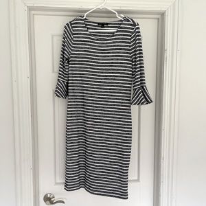 BR | Navy and White Stripped Dress